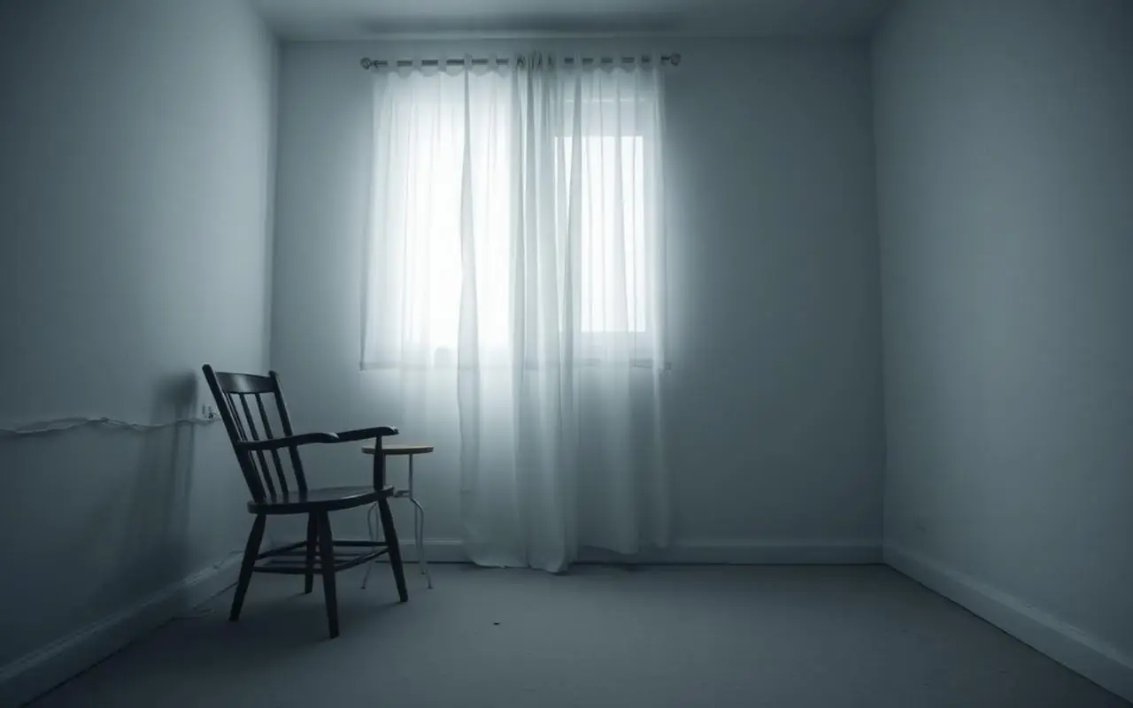 静かな無人の部屋